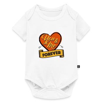 T-shirt Saint Valentin You & me forever 2 - Body à manches courtes Premium Bébé - blanc - Devant
