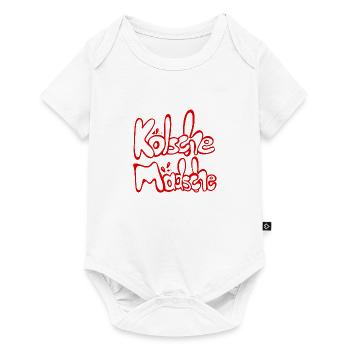 Kölsche Mädsche Kölner Mädchen Kölsch Mundart - Baby Premium Kurzarmbody - Weiß - Vorne