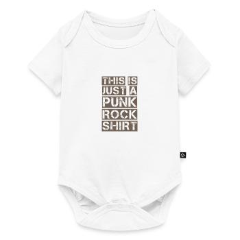 Ceci est juste une chemise Punk Rock Punker Anarchie Ges - Body à manches courtes Premium Bébé - blanc - Devant