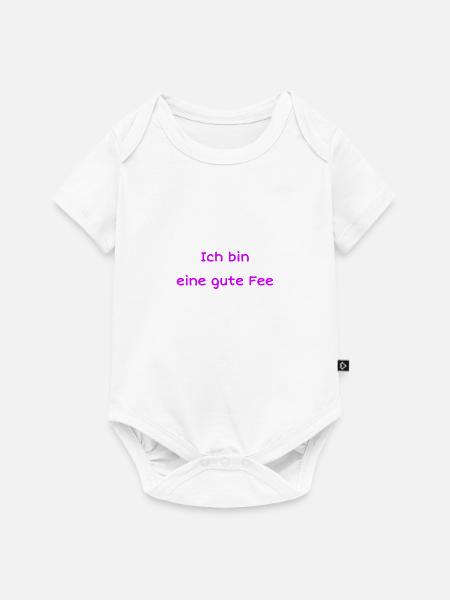 Gute Fee - Baby Premium Kurzarmbody - Weiß