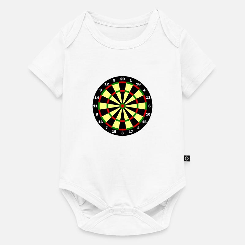 Modèle de jeu de fléchettes - Joueur de fléchettes - Body à manches courtes Premium Bébé - blanc