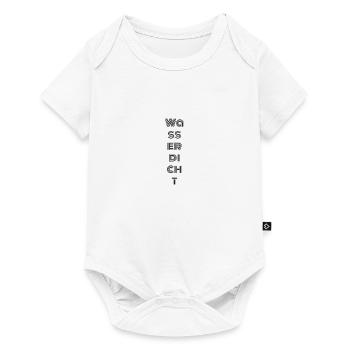 Wasserdicht - Baby Premium Kurzarmbody - Weiß - Vorne