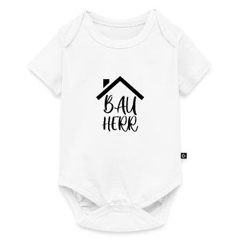 Bauherr - Baby Premium Kurzarmbody - Weiß - Vorne