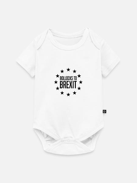 Blödsinn zum Brexit - Baby Premium Kurzarmbody - Weiß