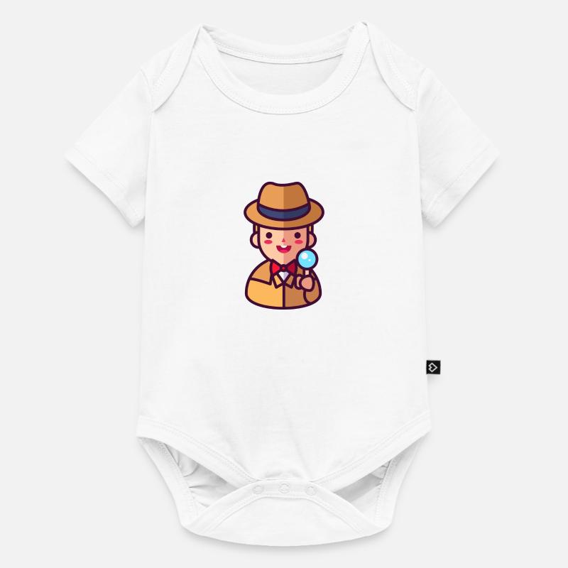 détective - Body à manches courtes Premium Bébé - blanc