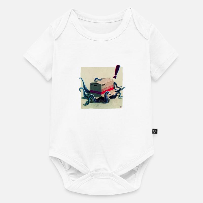 Metal Squid Solid - Body à manches courtes Premium Bébé - blanc