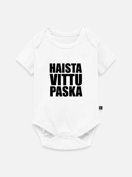 HaistaVittuPaska - Baby Premium Kurzarmbody - Weiß