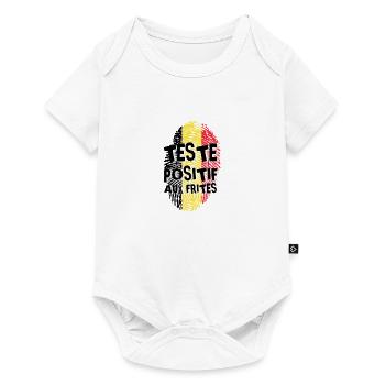 Testé positif aux frites - Body à manches courtes Premium Bébé - blanc - Devant
