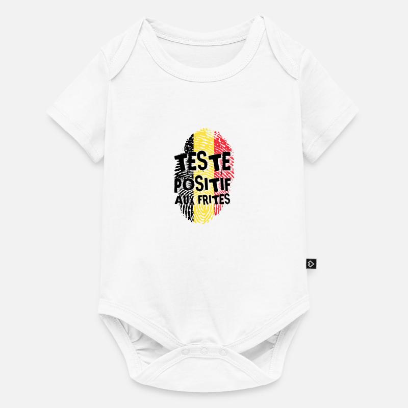 Testé positif aux frites - Body à manches courtes Premium Bébé - blanc