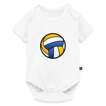 ballon volleyball waterpolo sport - Body à manches courtes Premium Bébé - blanc - Devant