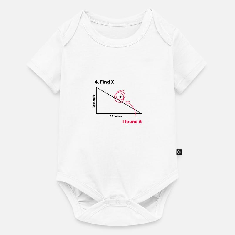Trouver X - Body à manches courtes Premium Bébé - blanc