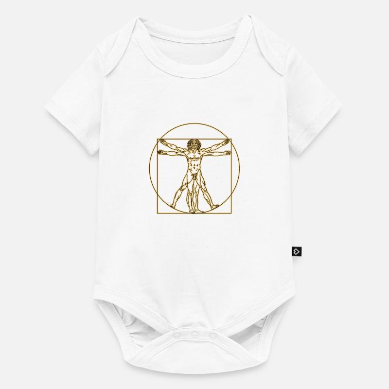 VITRUVIOUS MAN - Baby Premium short-sleeve bodysuit - white