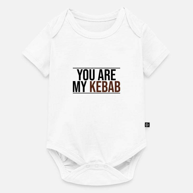 tu es mon kebab - Body à manches courtes Premium Bébé - blanc