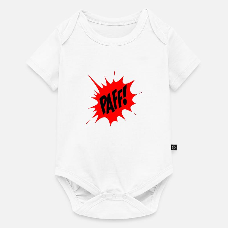 PAFF ! BD - Body à manches courtes Premium Bébé - blanc