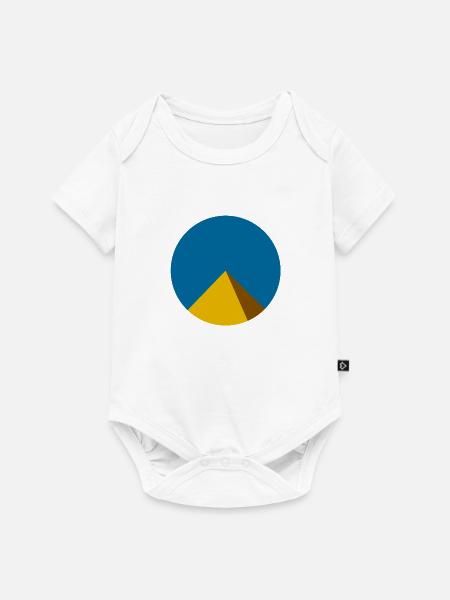 Pyramide - Baby Premium Kurzarmbody - Weiß