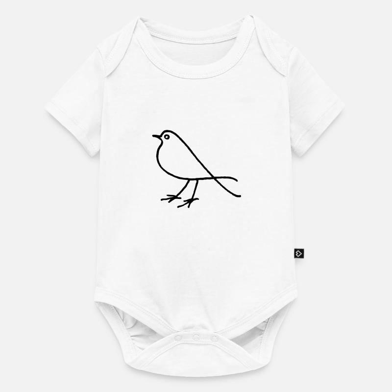 Nur ein Vogel - Baby Premium Kurzarmbody - Weiß