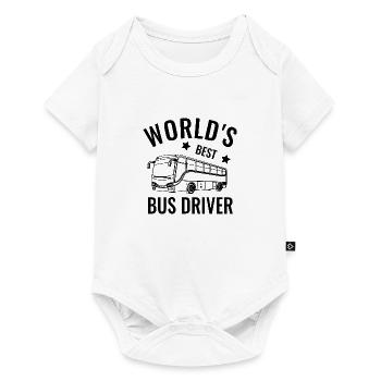 Meilleur chauffeur de bus Bus chauffeur professionnel cadeau - Body à manches courtes Premium Bébé - blanc - Devant