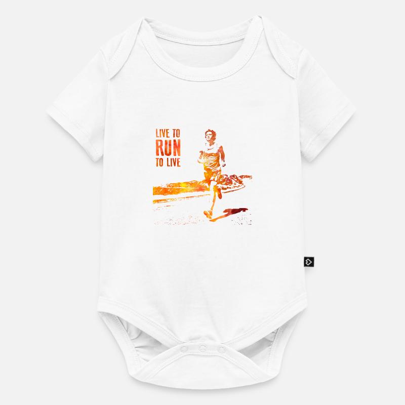 Courir - Body à manches courtes Premium Bébé - blanc