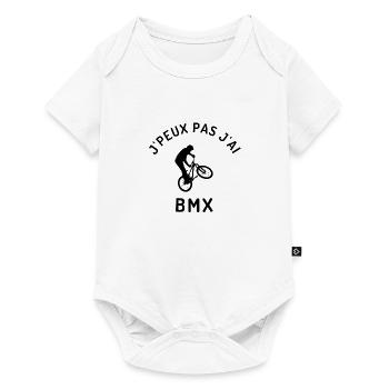 J peux pas j ai bmx - Body à manches courtes Premium Bébé - blanc - Devant
