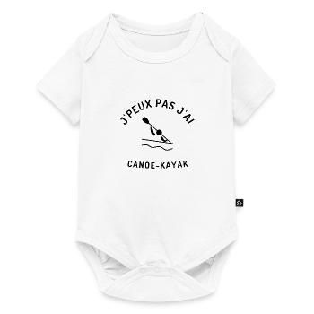 J peux pas j ai canoë kayak - Body à manches courtes Premium Bébé - blanc - Devant