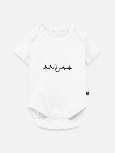 Medizin -Design - Baby Premium Kurzarmbody - Weiß