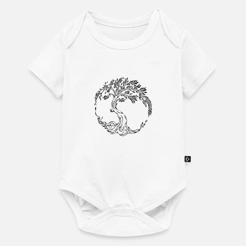 Arbre de vie élégant - Body à manches courtes Premium Bébé - blanc