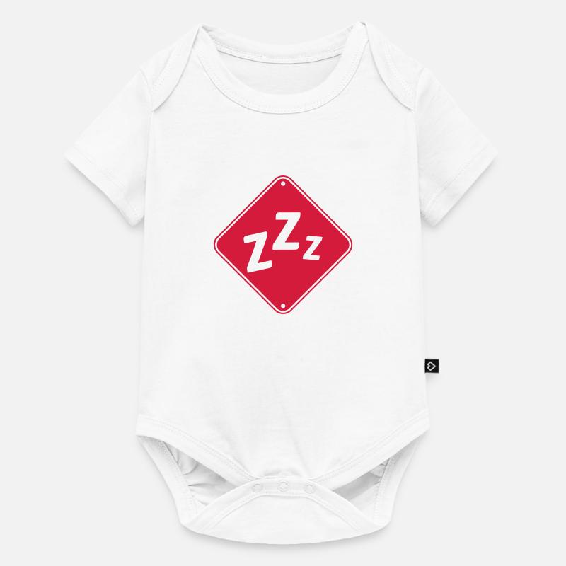 Zzz attention ronfler - Body à manches courtes Premium Bébé - blanc