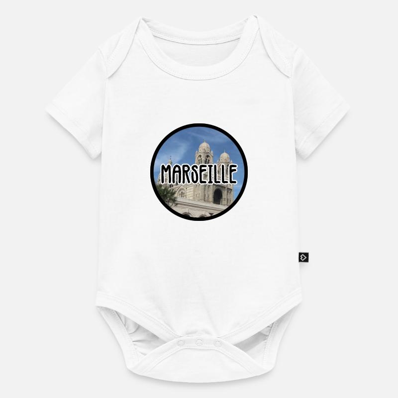Marseille La Major - Baby Premium Kurzarmbody - Weiß
