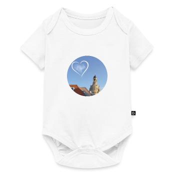 Dresden Frauenkirche - Baby Premium Kurzarmbody - Weiß - Vorne