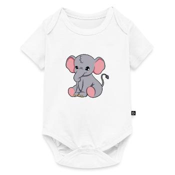 elephant - Baby Premium short-sleeve bodysuit - white - Front