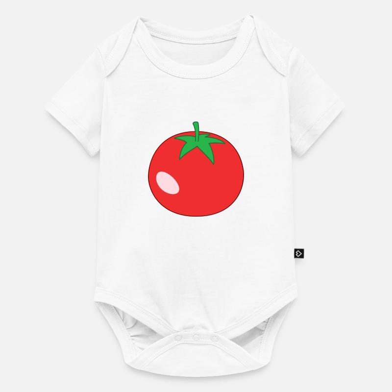 Tomate - Baby Premium Kurzarmbody - Weiß