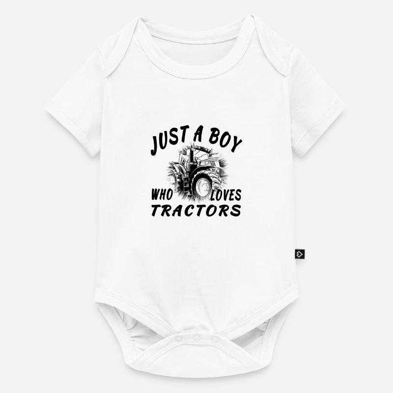 Traktor - Baby Premium Kurzarmbody - Weiß