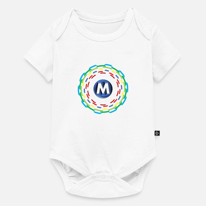Kreise M - Baby Premium Kurzarmbody - Weiß