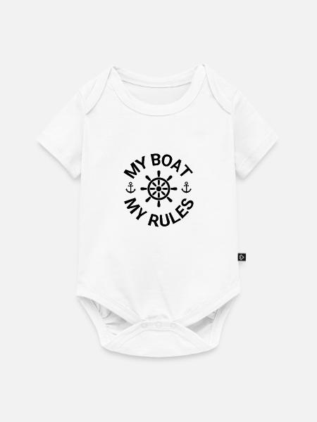 Boot - Baby Premium Kurzarmbody - Weiß