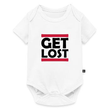 Strip Get Lost - Baby Premium short-sleeve bodysuit - white - Front