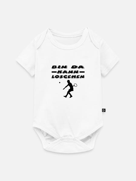 Tennis - Baby Premium Kurzarmbody - Weiß