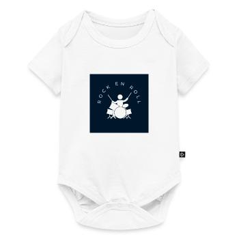 Klara - Baby Premium Kurzarmbody - Weiß - Vorne