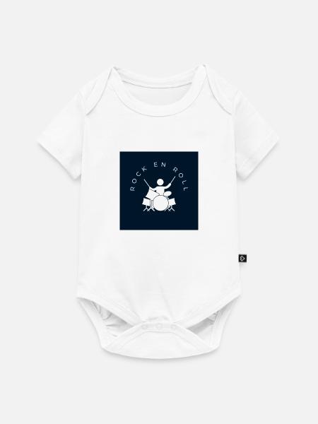 Klara - Baby Premium Kurzarmbody - Weiß
