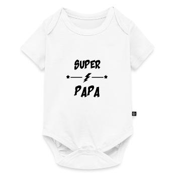 Super papa - Body à manches courtes Premium Bébé - blanc - Devant