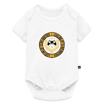 Leveling up big brother - Baby Premium Kurzarmbody - Weiß - Vorne