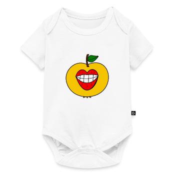 Veggie Kiss - Baby Premium Kurzarmbody - Weiß - Vorne