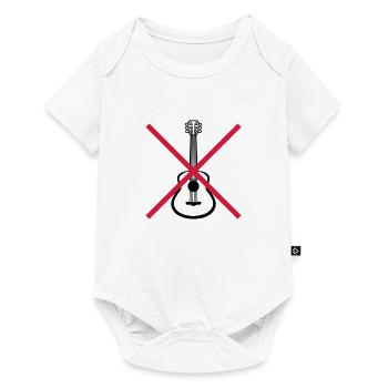 Forbidden guitarist to play guitar - Baby Premium short-sleeve bodysuit - white - Front