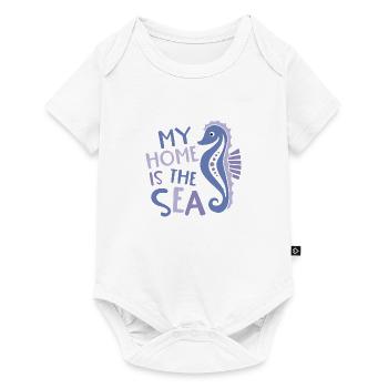 My Home Is The Sea Seahorse - Baby Premium short-sleeve bodysuit - white - Front