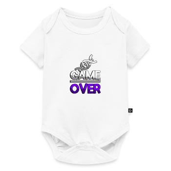 GAME OVER (Violet) + ADN - Jeux - Body à manches courtes Premium Bébé - blanc - Devant