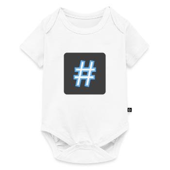 Hashtag - Baby Premium Kurzarmbody - Weiß - Vorne