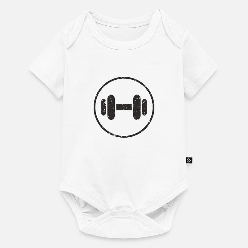 Haltère - Body à manches courtes Premium Bébé - blanc