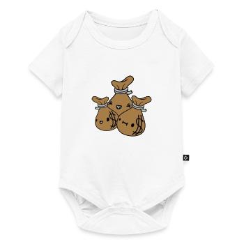 Money Bags Friends Team Crew - Baby Premium short-sleeve bodysuit - white - Front