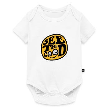 voir la bonne citation - Body à manches courtes Premium Bébé - blanc - Devant