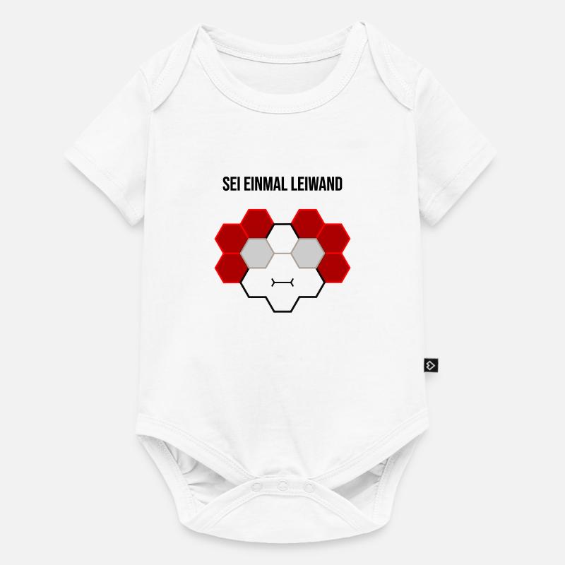 Sei einmal leiwand - Baby Premium Kurzarmbody - Weiß