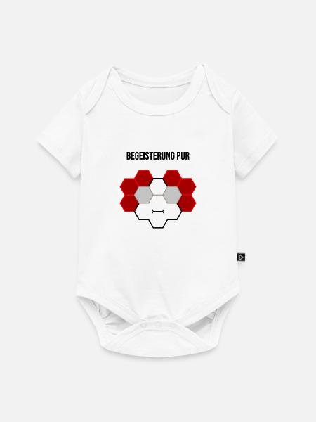 Begeisterung pur - Baby Premium Kurzarmbody - Weiß
